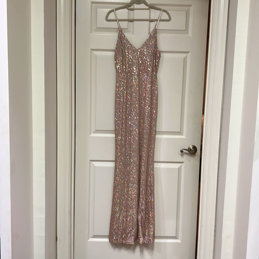 Stunning Lovely Day Women’s Medium Pink Sequence Dress Perfect Special Occasion!